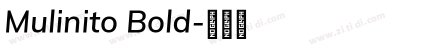 Mulinito Bold字体转换